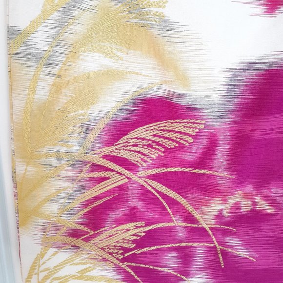 Floreat Anthropologie Scythed Lawns Ruffled Skirt Pink Yellow Size 8 - Picture 6 of 13